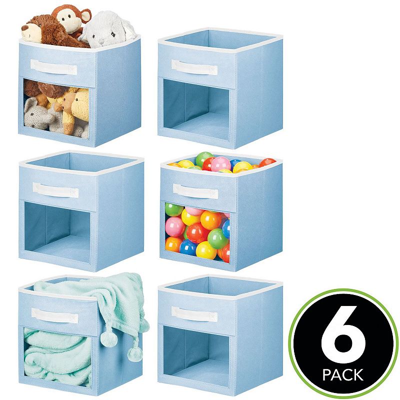 mDesign Fabric Nursery Storage Cube with Front Window