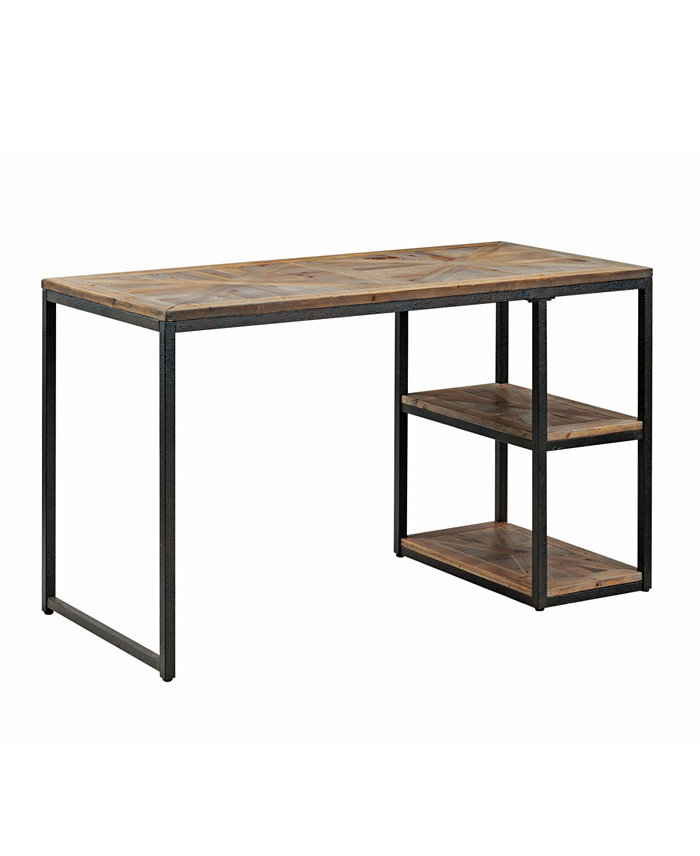 Southern Enterprises Gervi Reclaimed Wood Writing Desk Industrial Style