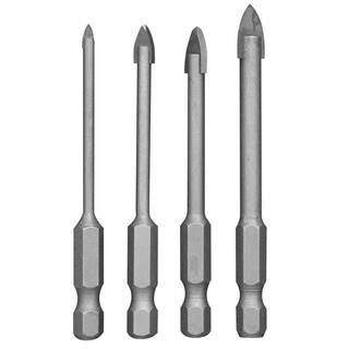 RYOBI SpeedLoad+ Carbide Hex Shank GlassTile Drill Bit Set ( 4-Piece) AR1650G