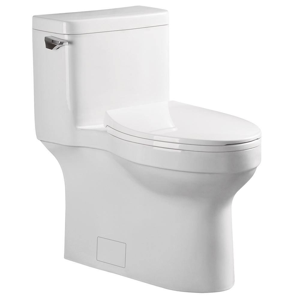 Speakman Glenwynn 12 in. Skirted 1-Piece 1.28 4.8 GPF Single Flush Elongated Toilet in White Seat Included T-5001-E