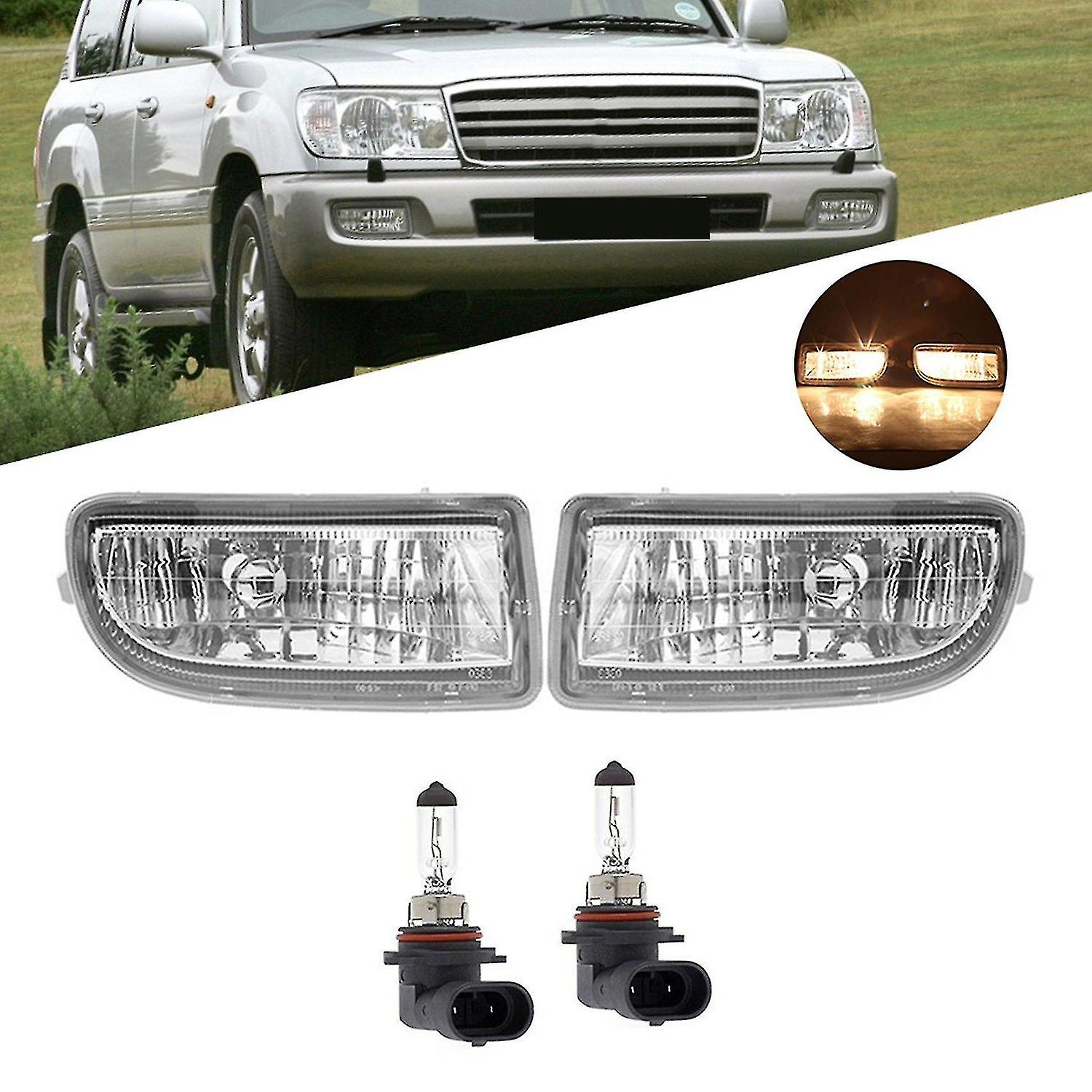 Car Fog Light Clear Lens Bumper Fog Lamp Right For Land Cruiser 100 Lc100 Fj100 1998-2007 Daytime R