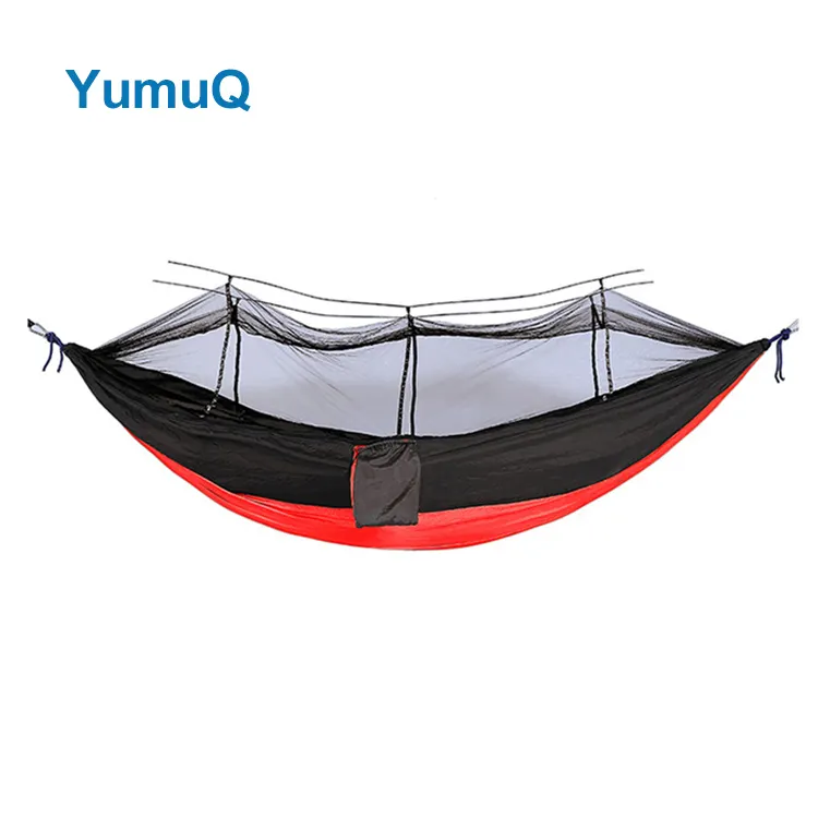 YumuQ 12 Colors Double Camping Hammock Bug With Mosquito Net And Rain Fly Outdoor For Outside