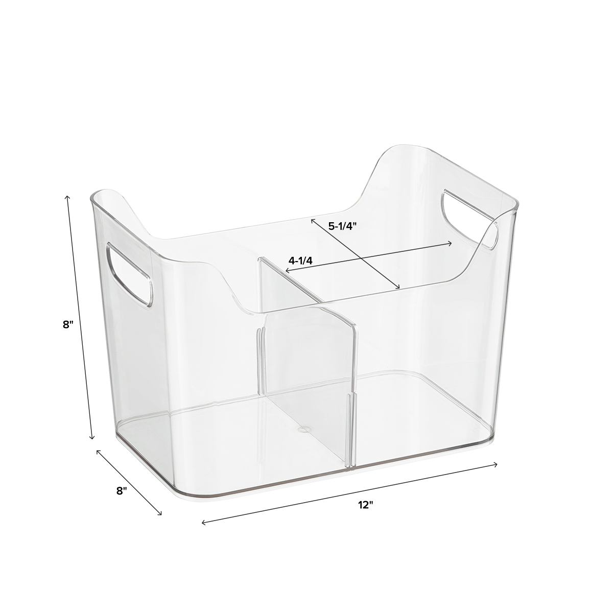 iDesign Linus Divided Freezer Bins