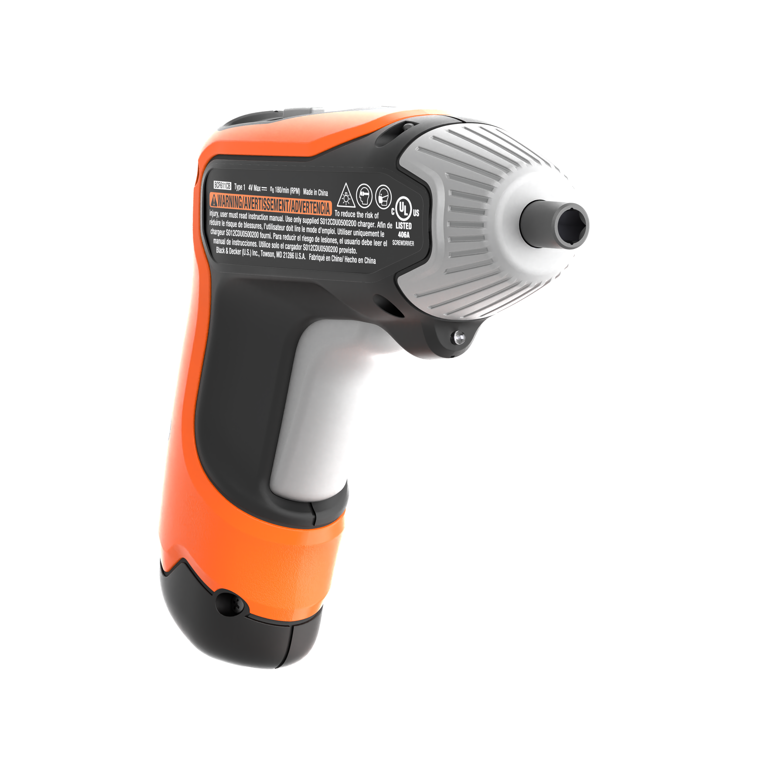 4V MAX* Cordless Screwdriver with 1-inch Screwdriver Bits