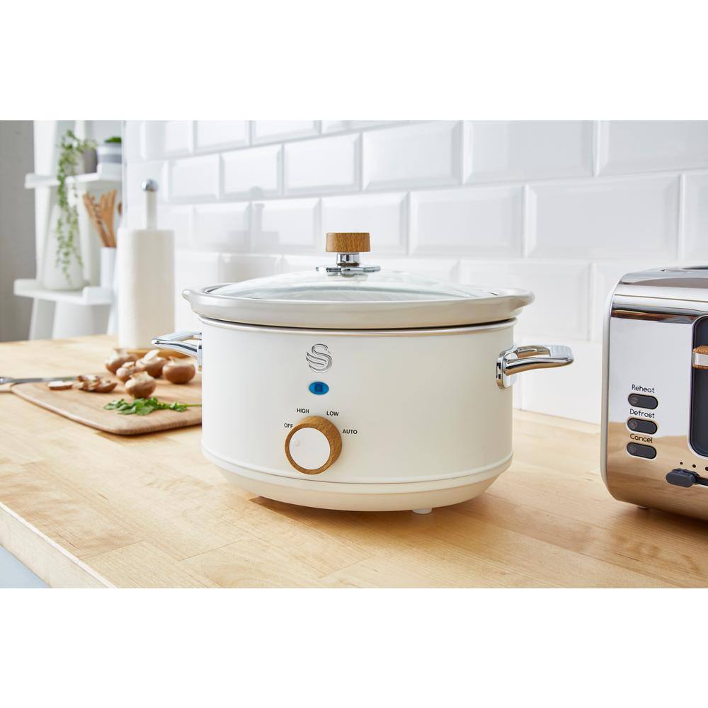 Nordic 3.7 qt. Slow Cooker - White SF17021WHTN