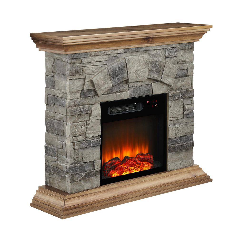 FESTIVO 40 in. Freestanding Electric Fireplace in Light Tan FFP20133