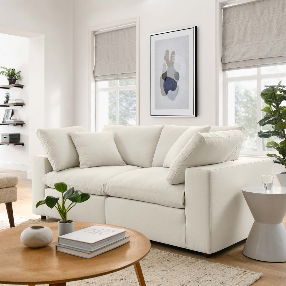 Commix Down Filled Overstuffed 2 Piece Sectional Sofa Set   Transitional   Loveseats   by Modway  Houzz