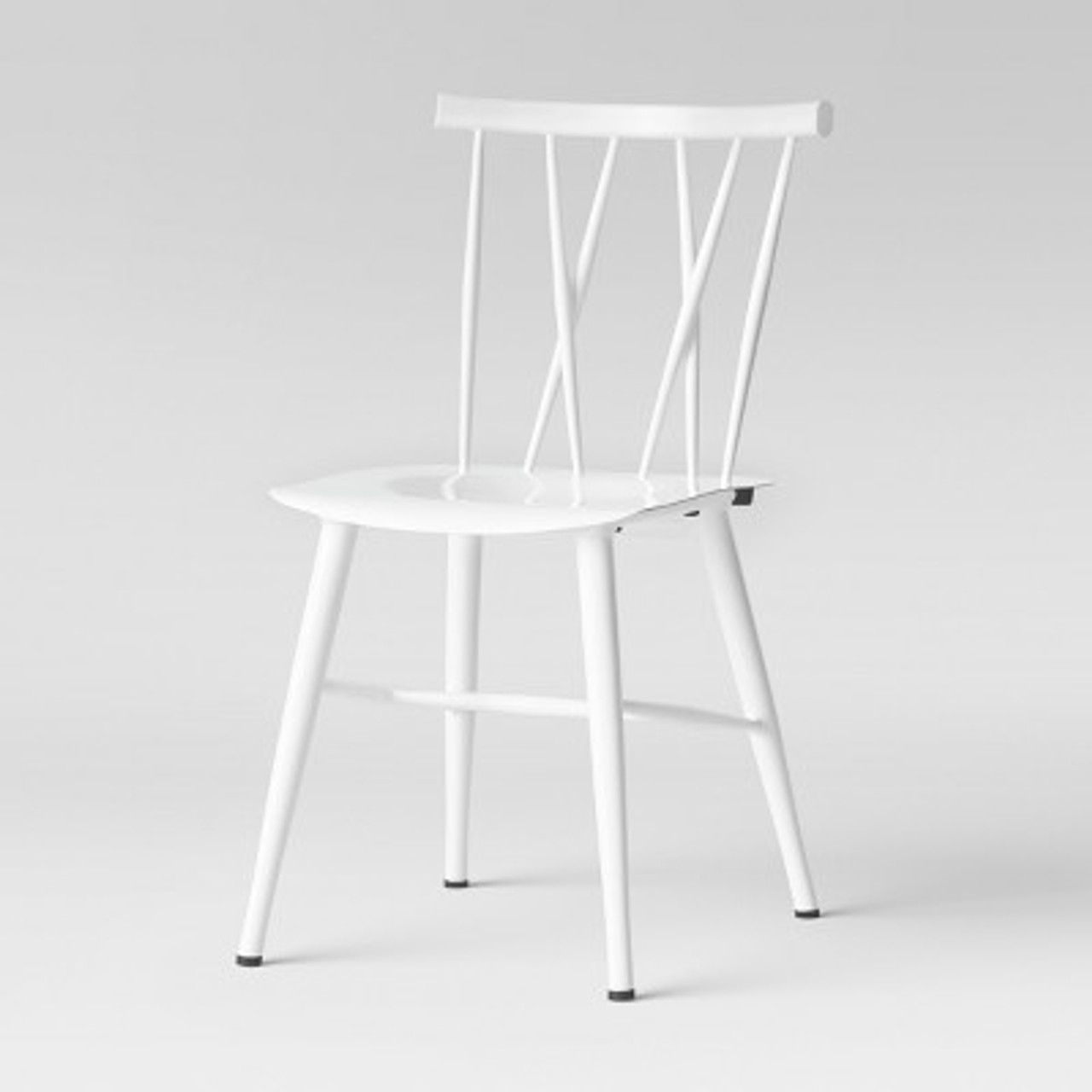 Set of 2 Becket Metal X Back Dining Chair White - Project 62