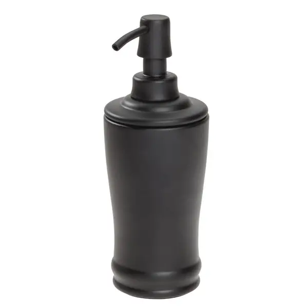 InterDesign Matte Black Olivia Tall Soap Pump