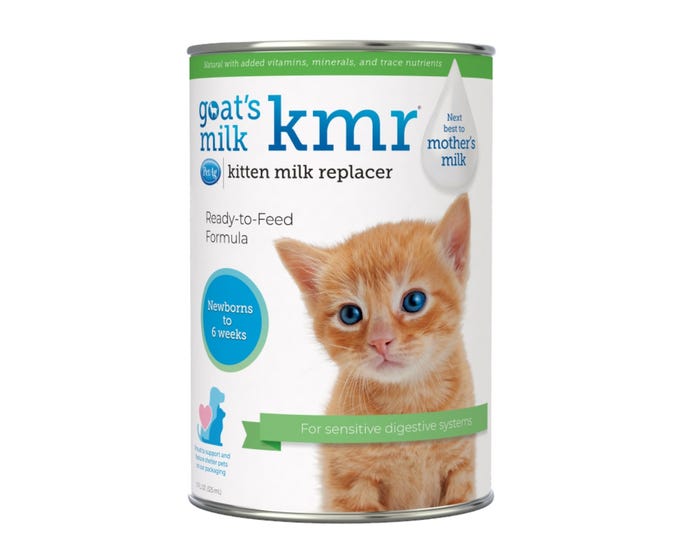 Goats Milk KMR Kitten Milk Replacer Liquid， 12 oz. Can