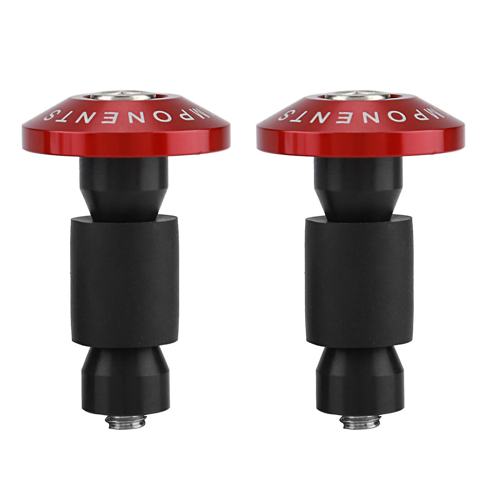 22mm 7/8inch Motorcycle Handlebar End Slider Plug Caps For Racing Atv Offroad Red