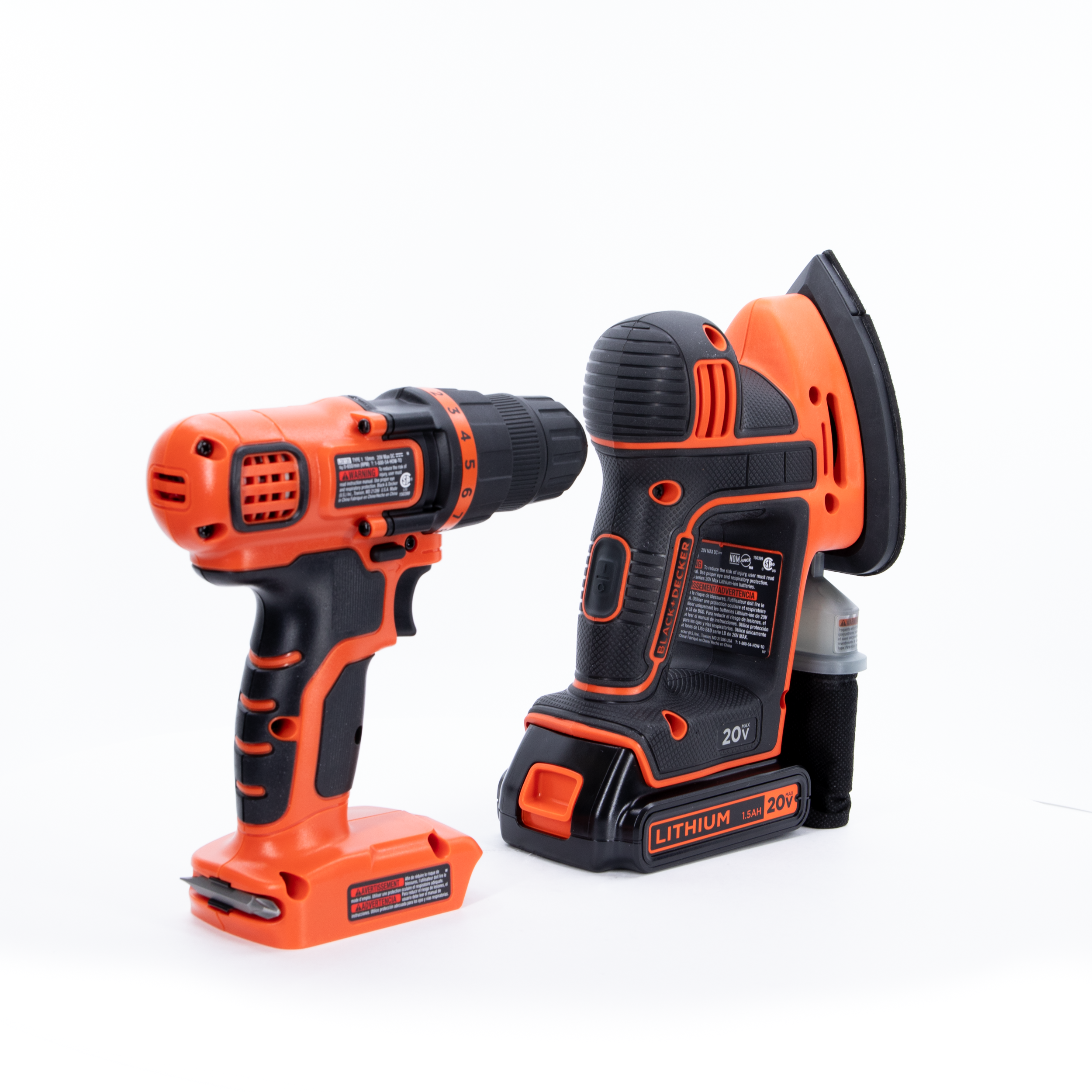 20V MAX* POWERCONNECT™ Cordless Drill/Driver + MOUSE™ Detail Sander Combo Kit