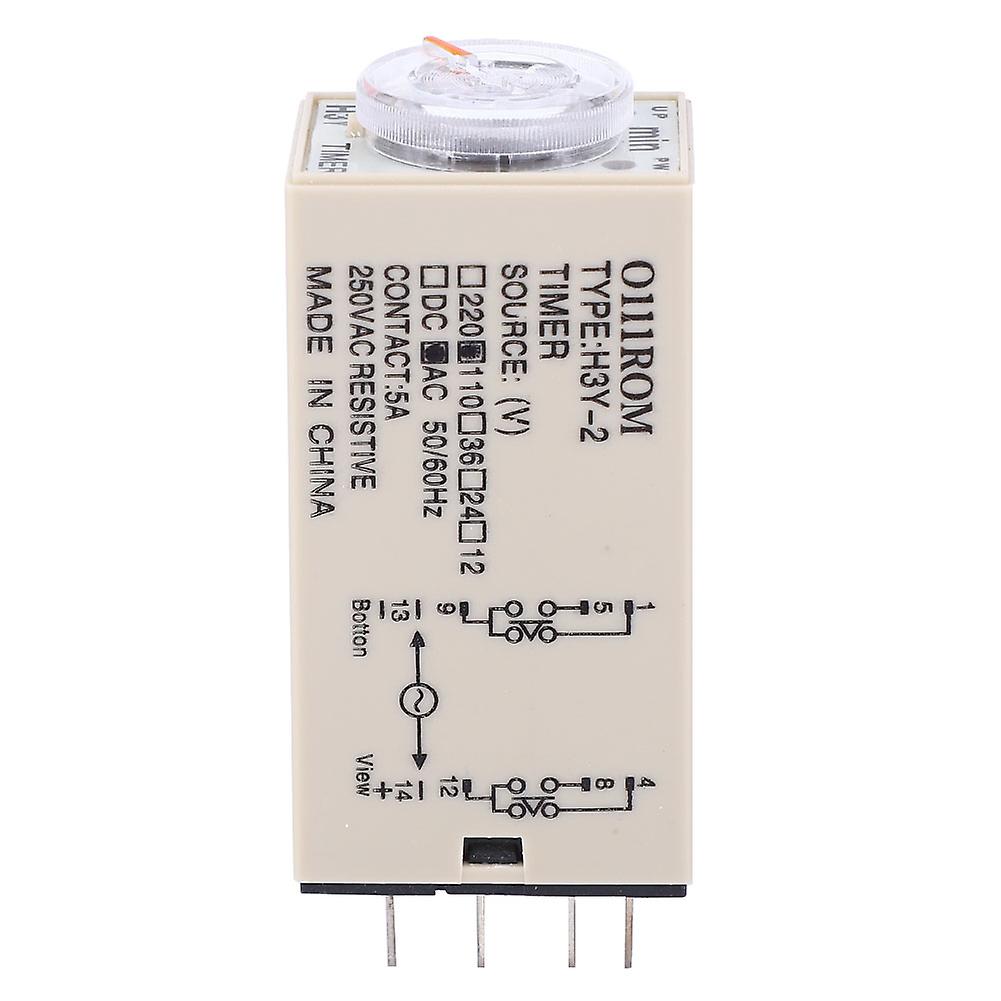 H3y-2 Time Relay Power On Delay Timer 0-3m Minute 8 Pin 24v 110v 220vac110v