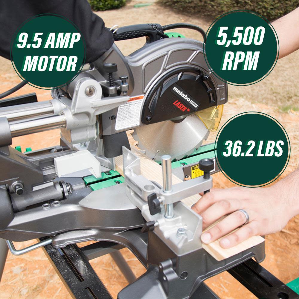 MetaboHPT 8-1/2 Sliding Compound Miter Saw ;