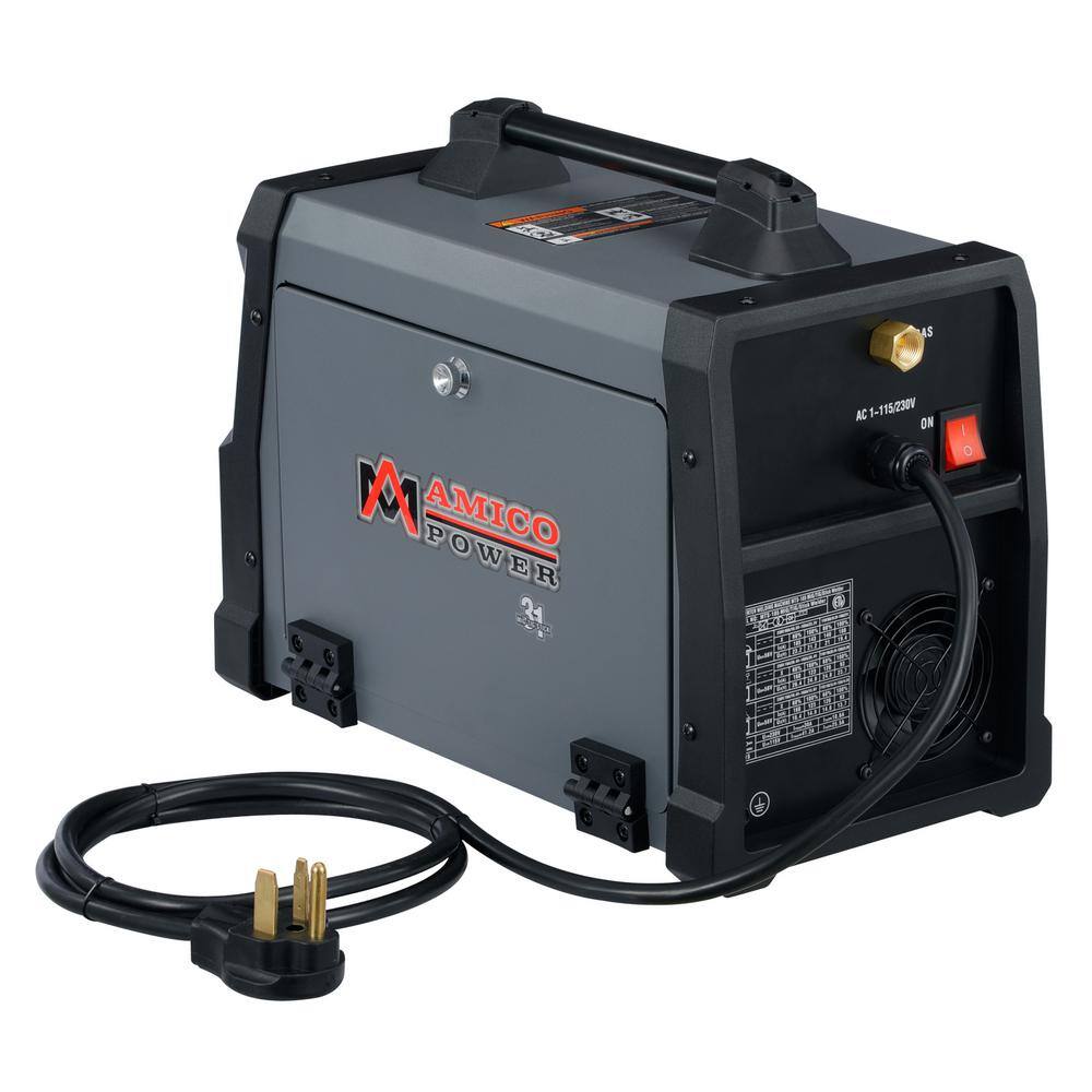 AM AMICO ELECTRIC 165 Amp MIG Wire FeedFlux CoreTIG TorchStick Arc Welder Weld Aluminum with 2T4T 110-Volt230-Volt Welding MTS-165