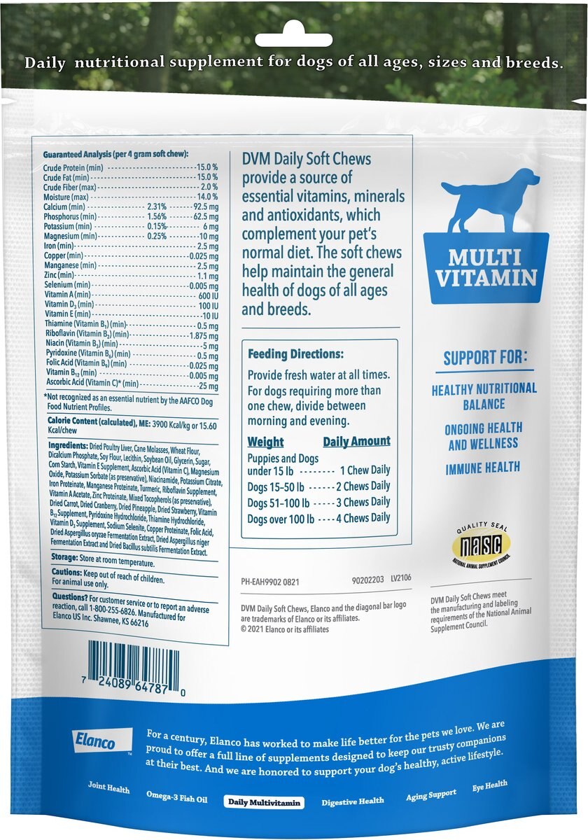 DVM Daily Soft Chews Multi Vitamin for Dogs