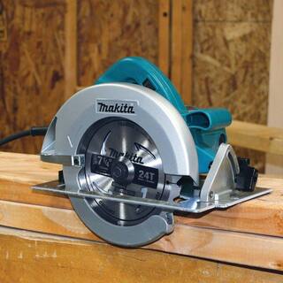 Makita 15 Amp 7-14 in. Corded Electric Brake Circular Saw with (2) built-in LED lights and 24T Blade 5007FA