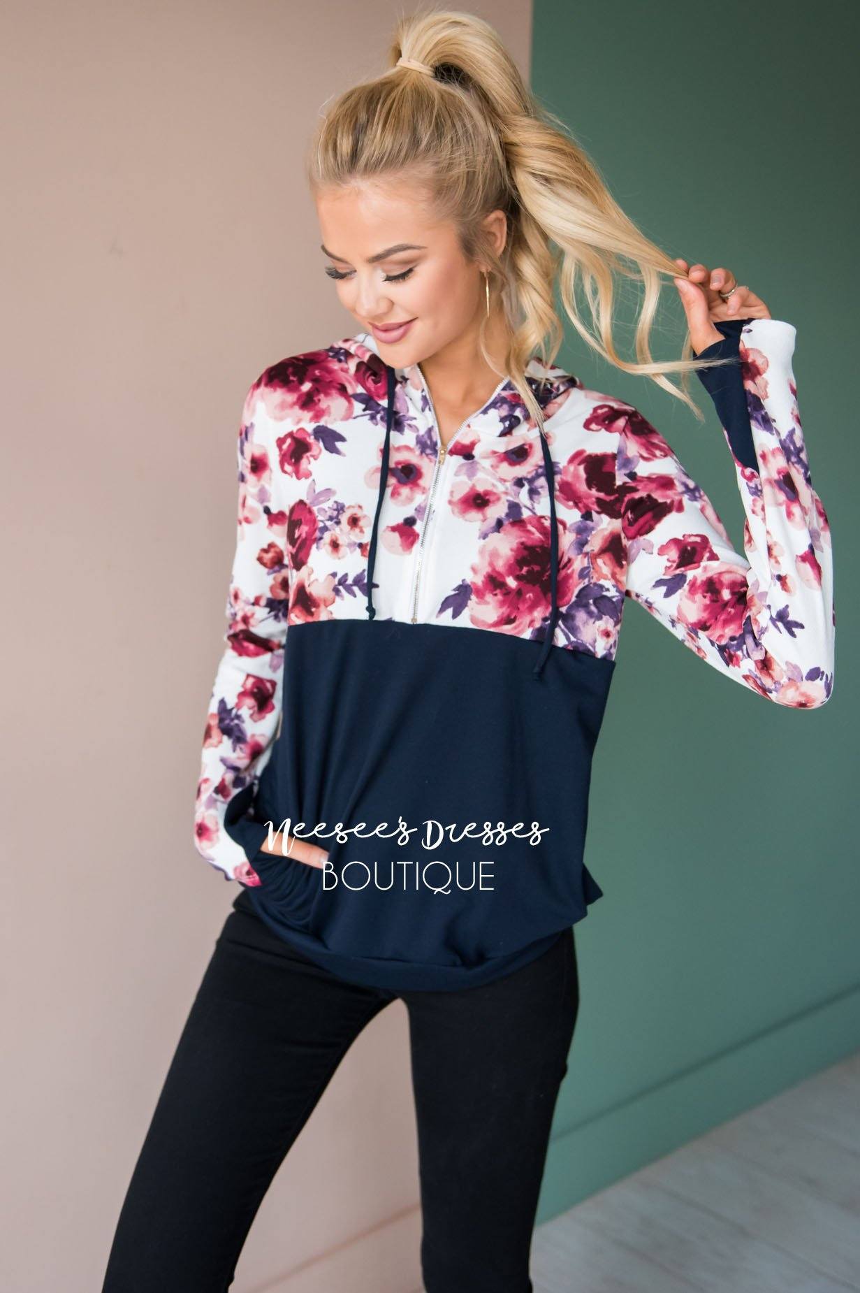 Fun and Fabulous Floral Hoodie