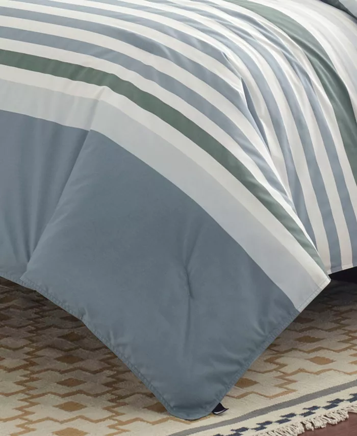 Nautica Lansier Reversible 2-Piece Duvet Cover Set， Twin