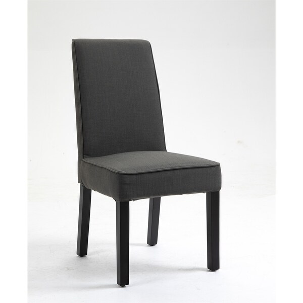 2 PCS Dining Chair Upholstered Chair with Solid Wood Legs for Dining