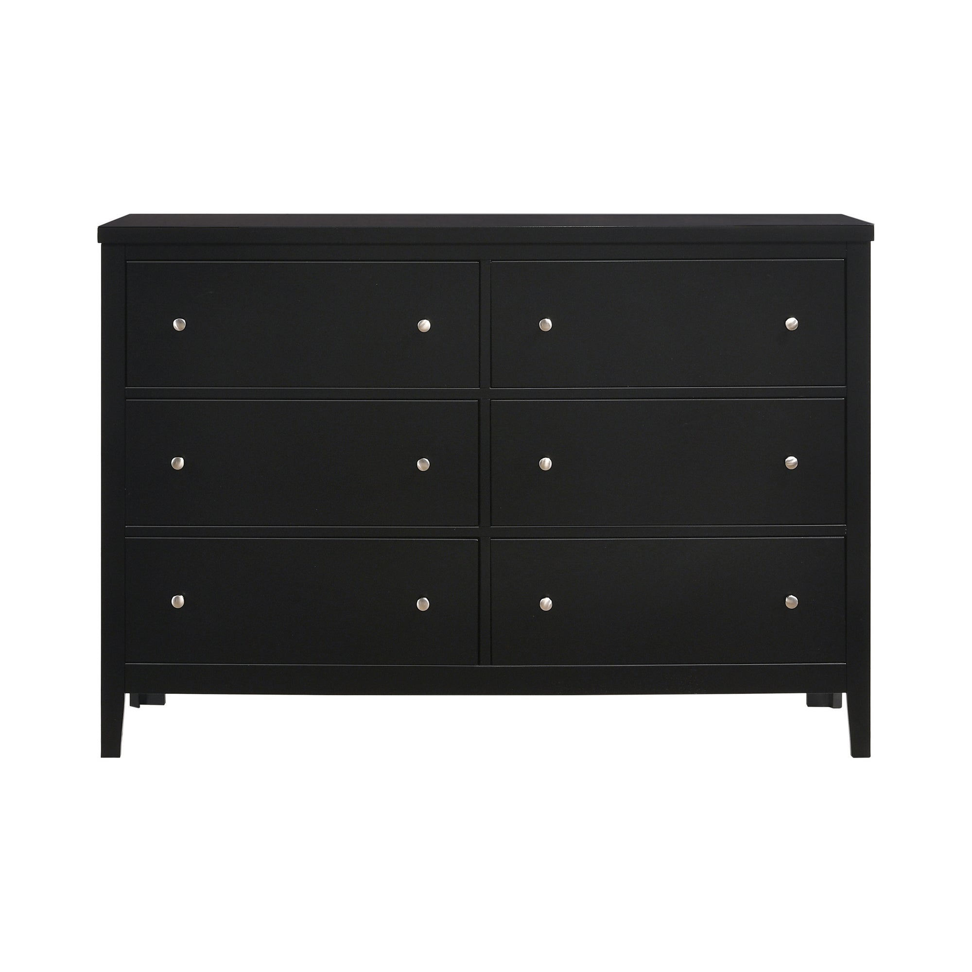 Carlton 6-drawer Rectangular Dresser Black