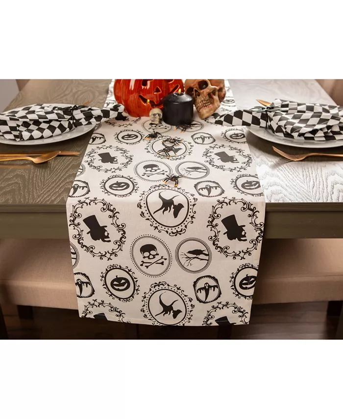 Design Imports Halloween Portrait Table Runner