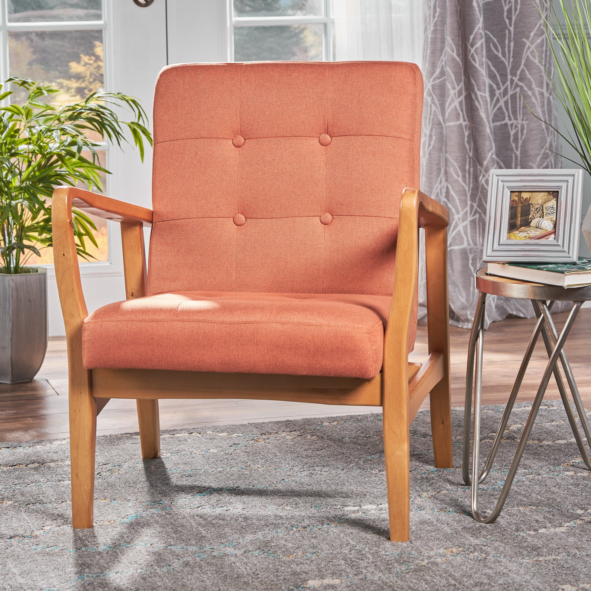 Gunther French-Style Contemporary Fabric Club Chair