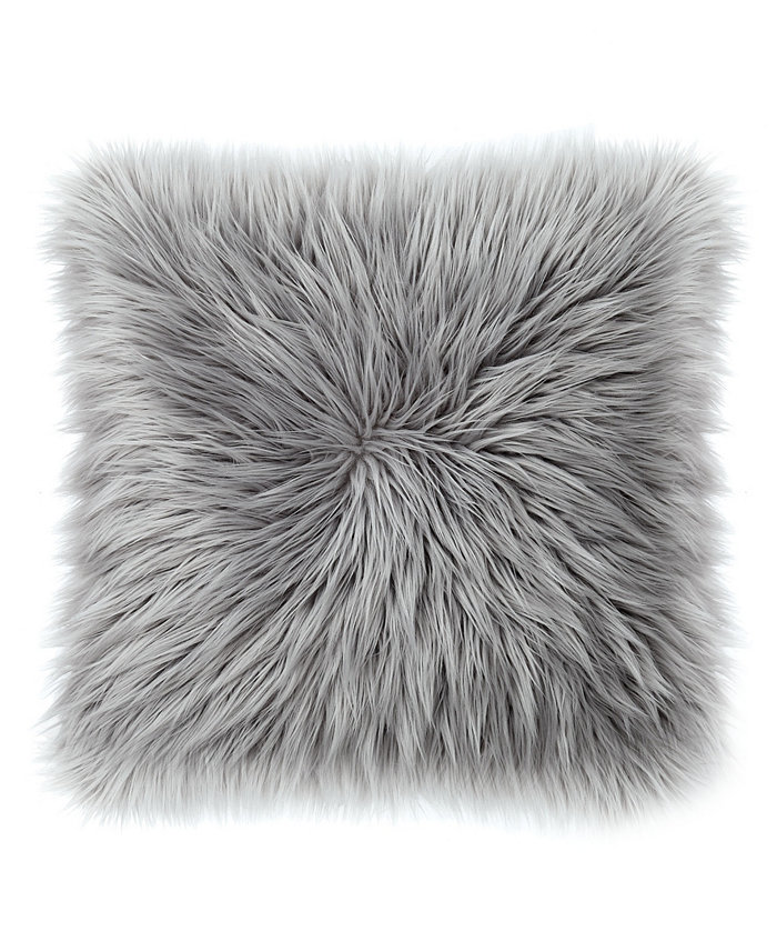 Juicy Couture Sheepskin Faux-Fur Decorative Pillow， 22