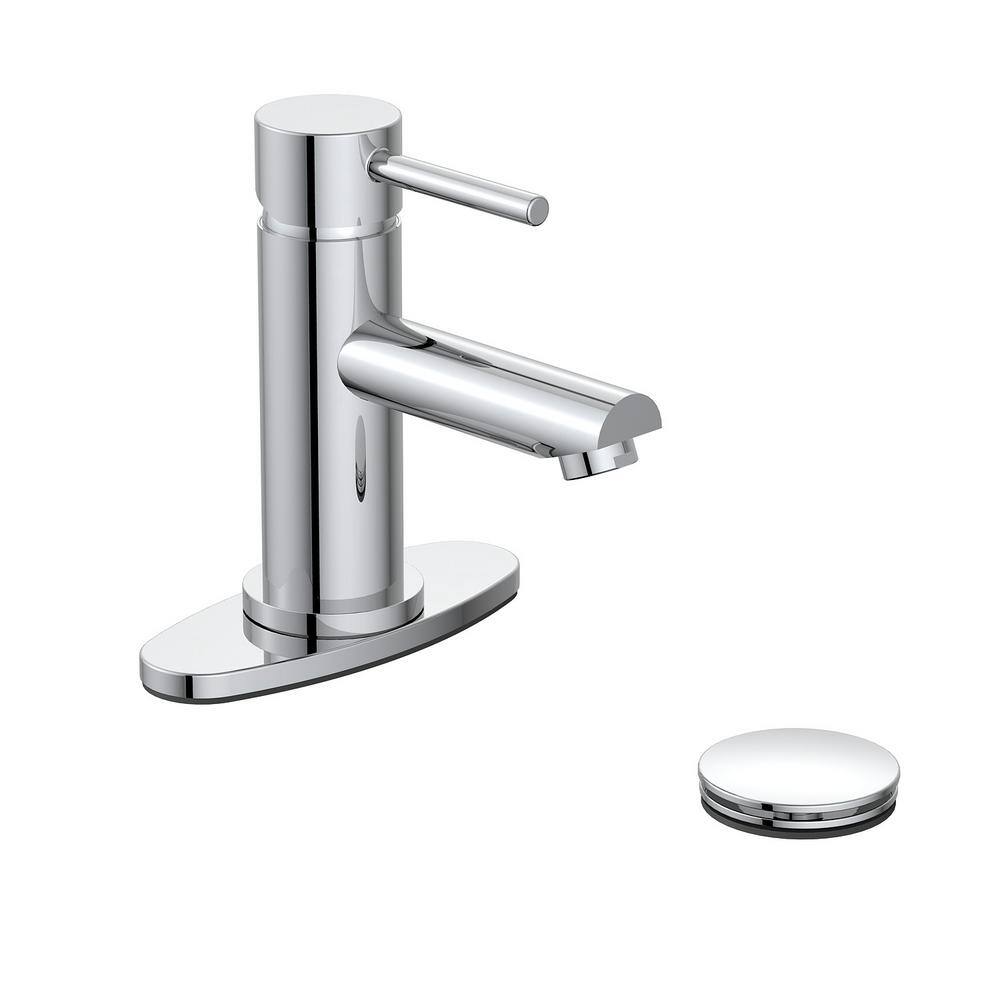 PRIVATE BRAND UNBRANDED Cartway Single-Handle Single Hole Bathroom Faucet in Chrome 501134CL