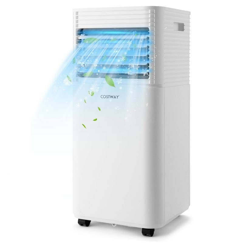 8000 BTU 3-in-1 Portable Air Conditioner Air Cooler Fan Dehumidifier with 4 Modes & 2 Speeds, Remote Control