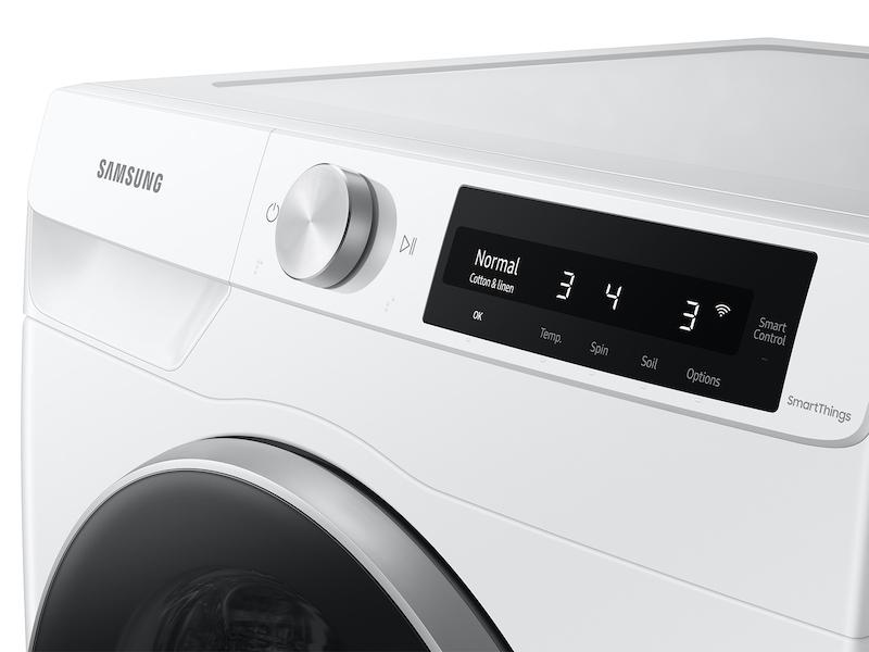 Samsung WW25B6900AW 2.5 Cu. Ft. Compact Front Load Washer With Ai Smart Dial And Super Speed Wash In White