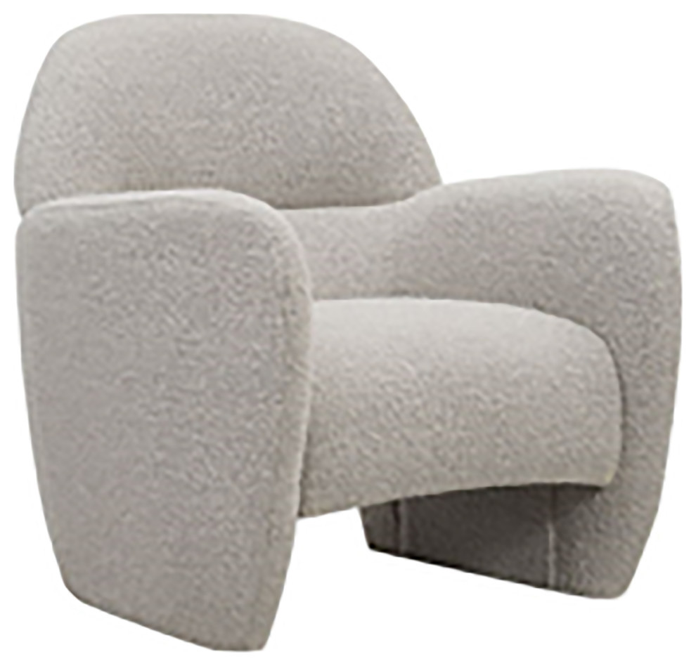 Club Accent Arm Chair  Ivory   Transitional   Armchairs And Accent Chairs   by Sagebrook Home  Houzz