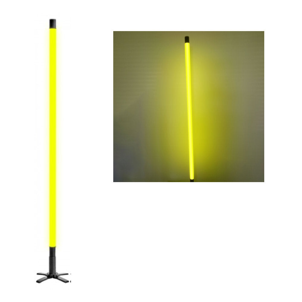 Febland LT34Y Yellow Neon Tube Funky Slim Floor & Wall Lamp Light 137cm