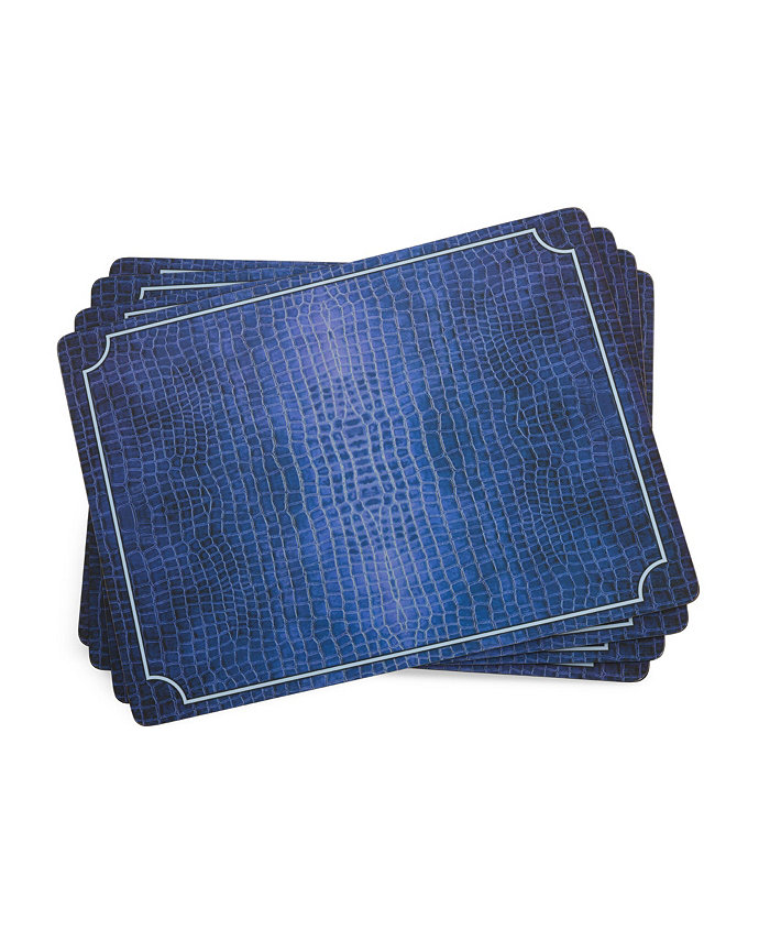 Pimpernel Blue Croc Placemats Set of 4