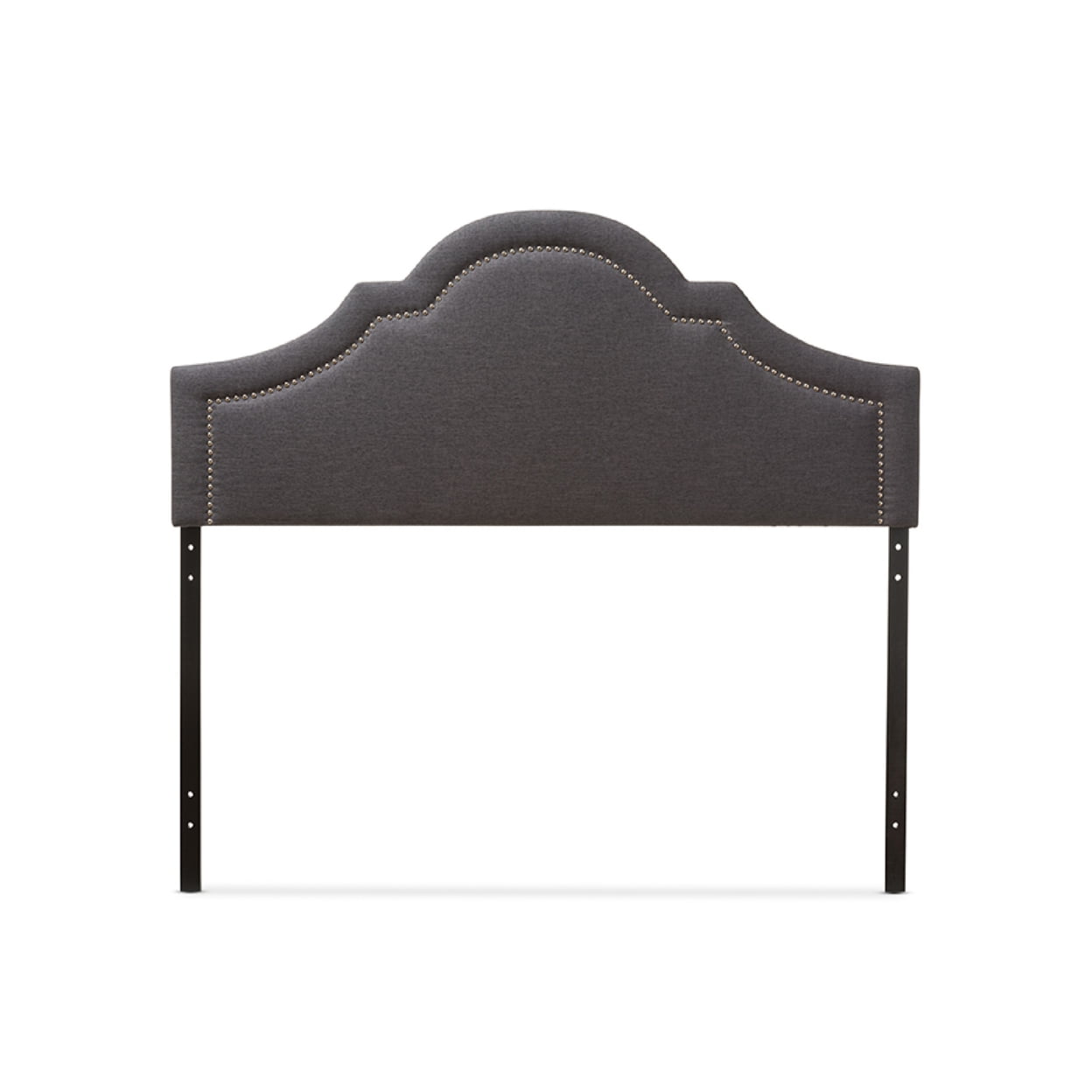 Baxton Studio Rita Modern and Contemporary Dark Grey Fabric Upholstered King Size Headboard,Wholesale Interiors