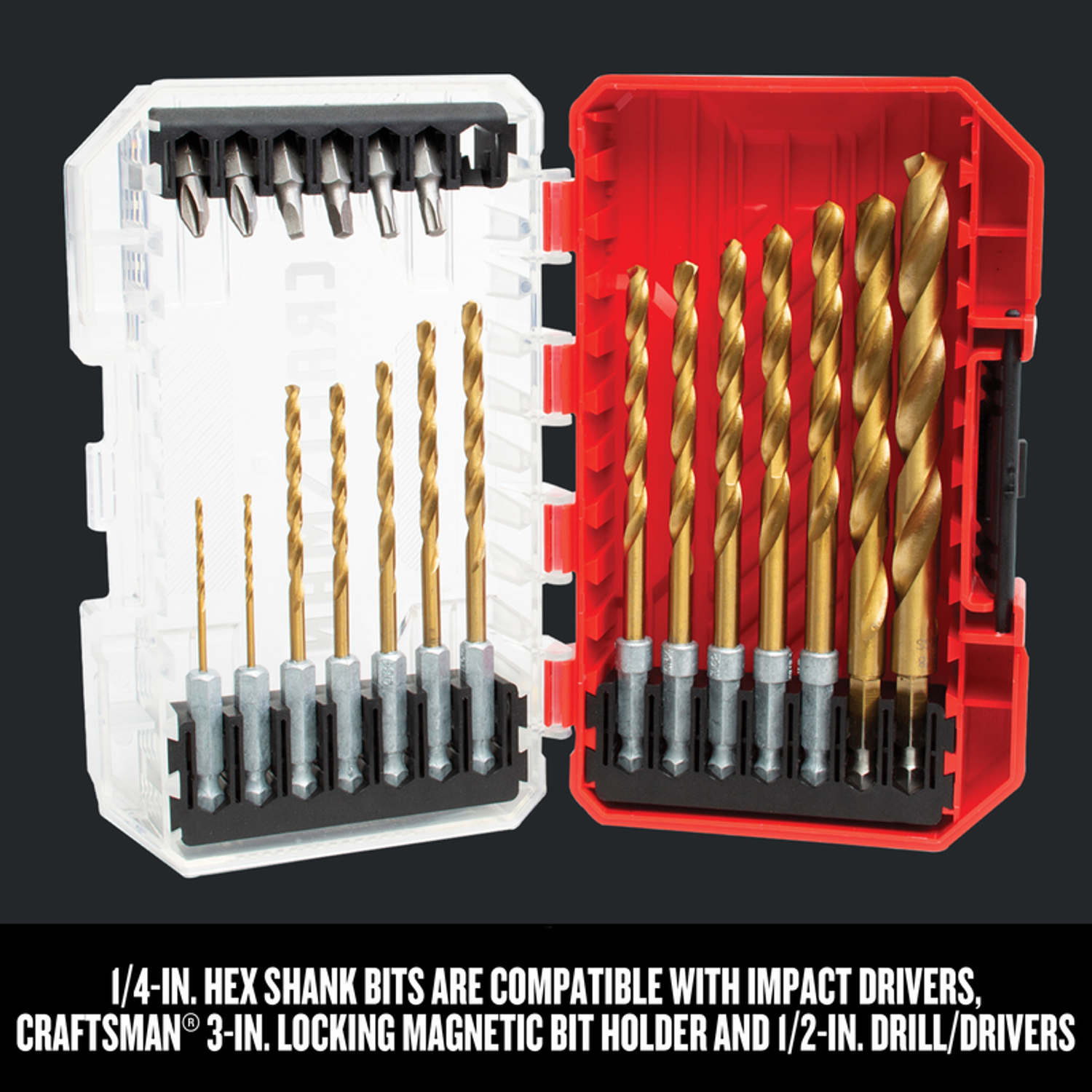 Craftsman Titanium Nitride Coating Drill and Driver Bit Set 21 pc