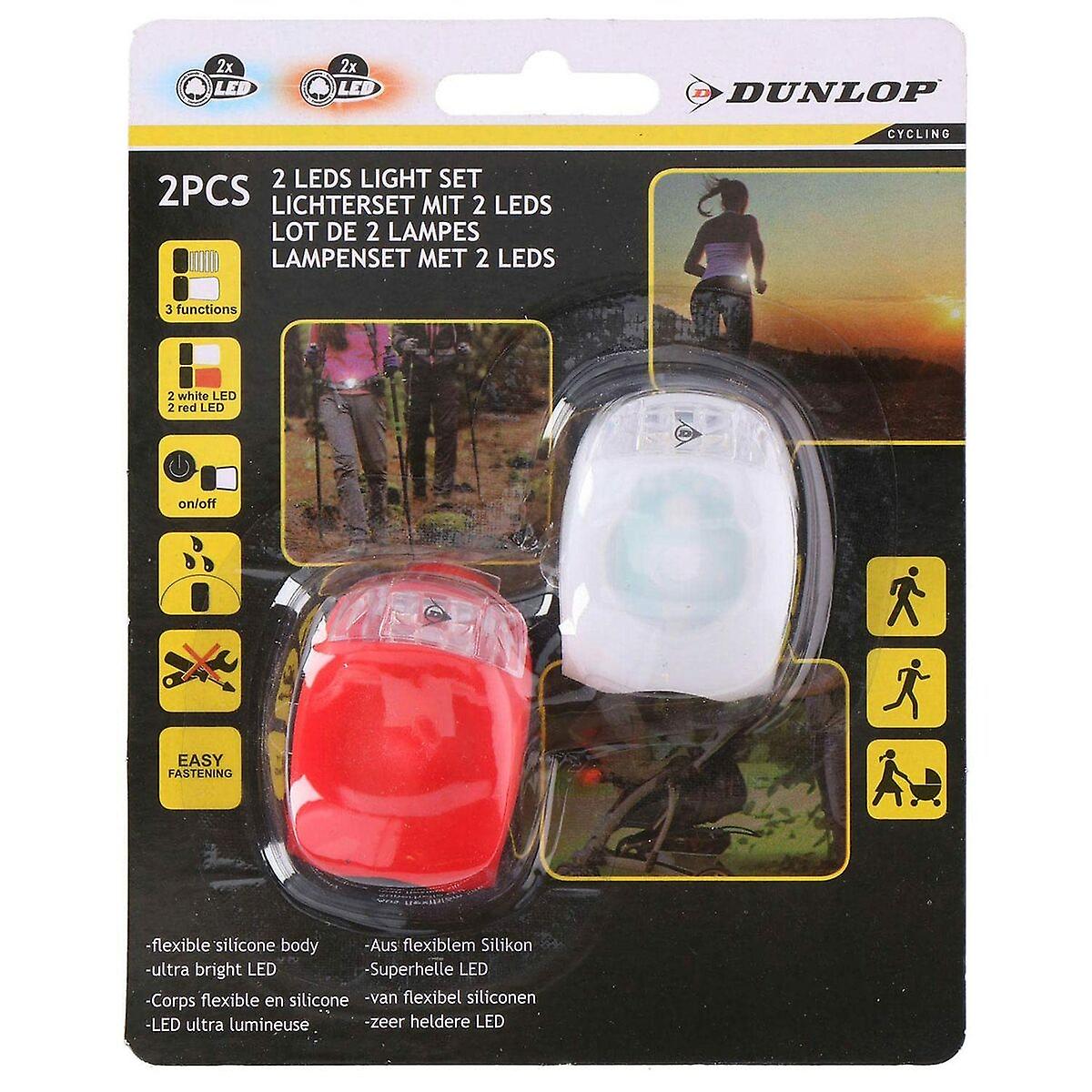 Set of Bicycle Lights Dunlop 2 Pieces