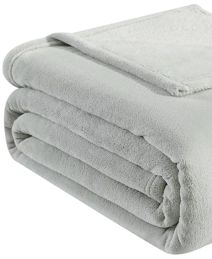 Tommy Bahama Home Tommy Bahama Solid Ultra Soft Plush Fleece Blanket， Twin