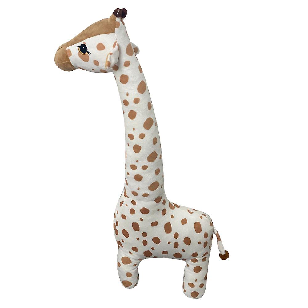 Giraffe Plush Toys Cute Soft Cartoon Giraffe Doll Children Friends Birthday Holiday Gift Brown 40cm