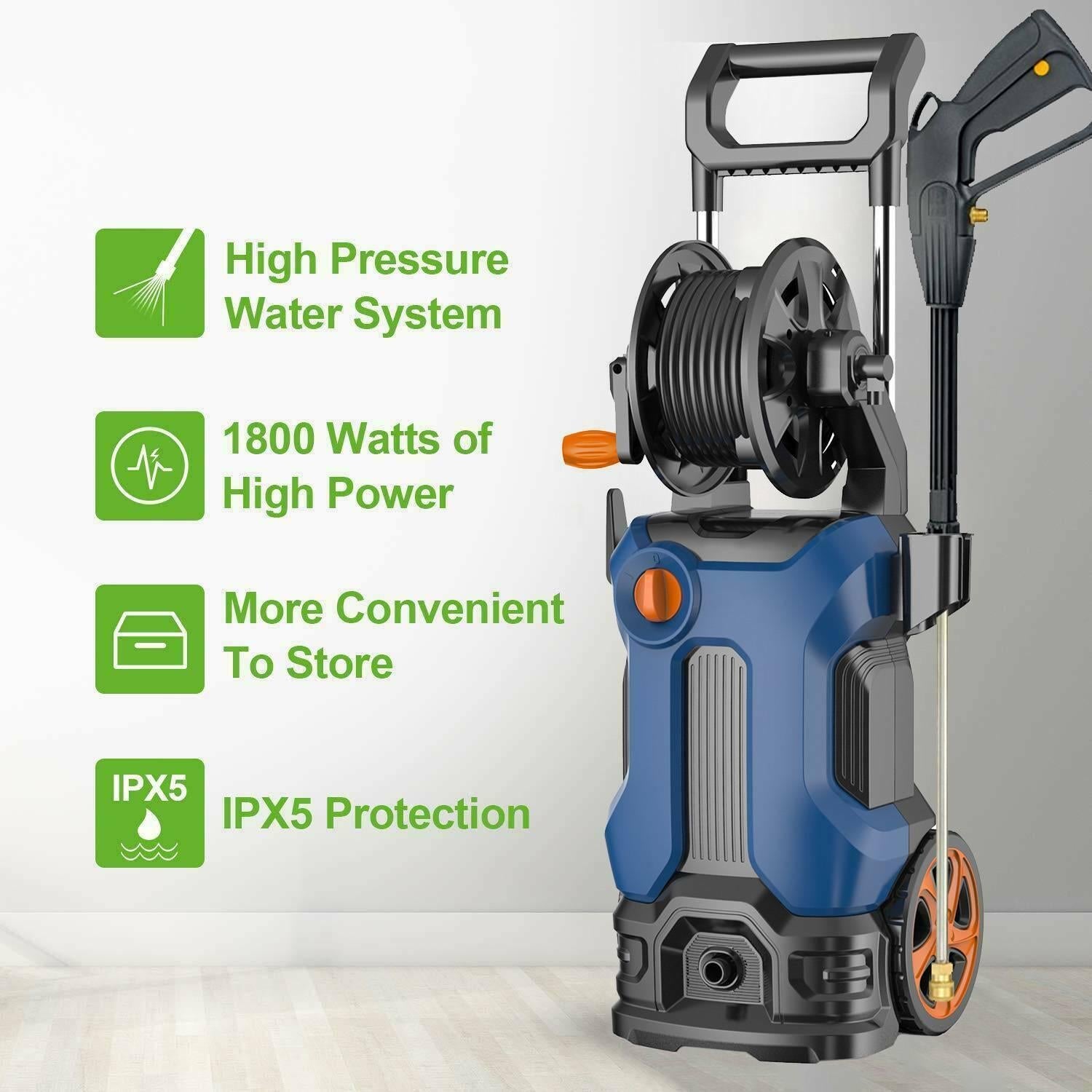 3800PSI 2.8GPM Electric Pressure Washer High Power Cleaner,Water Sprayer Machine