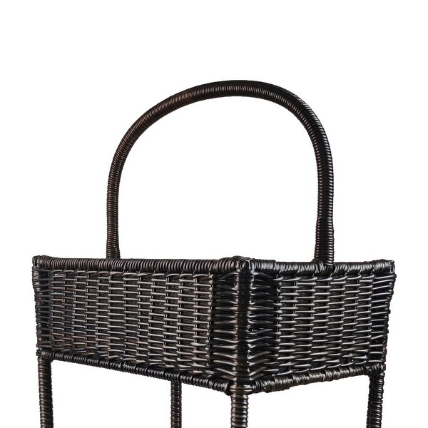 Wicker Woven Storage Rack-3-Layer