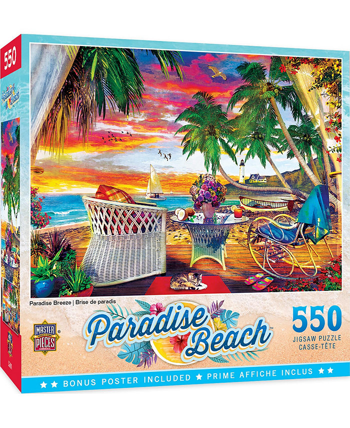 MasterPieces Puzzles Paradise Beach - Paradise Breeze 550 Piece Jigsaw Puzzle