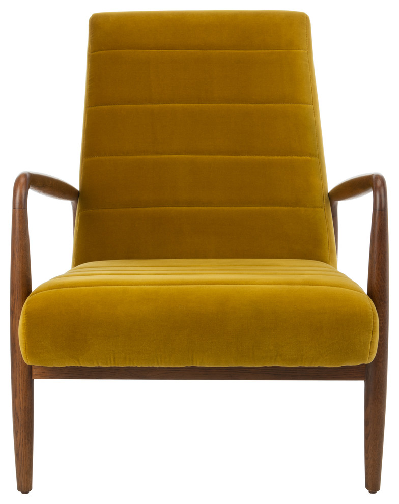 Safavieh Couture Willow Channel Arm Chair   Midcentury   Armchairs And Accent Chairs   by Safavieh  Houzz