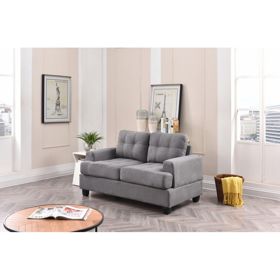 Glory Furniture Sandridge G513A L Loveseat  GRAY B...