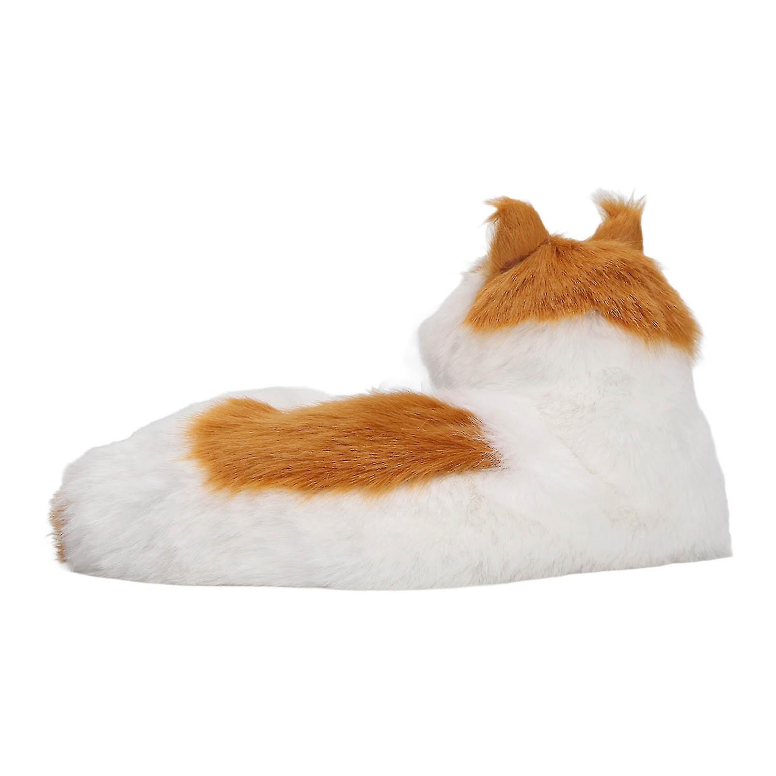 Simulation Furry Cat Figurine Home Cute Funny Synthetic Fur Cat Decorative Statue for Kid Adult