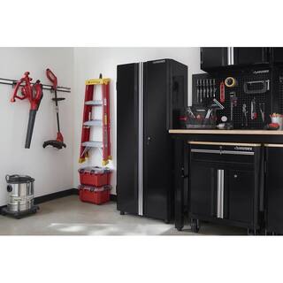 Husky Ready-to-Assemble 24-Gauge Steel Freestanding Garage Cabinet in Black (30 in. W x 72 in. H x 18 in. D) G3002T-US