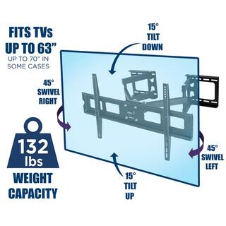 mount-it! Full Motion Corner TV Mount for 63 in. Screens MI-369B