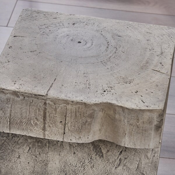 DeAngelo Light-Weight Concrete Side Table by Christopher Knight Home