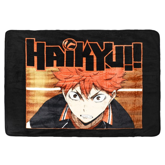 Haikyu Anime Cartoon Shoyo Hinata Character Fleece Throw Blanket