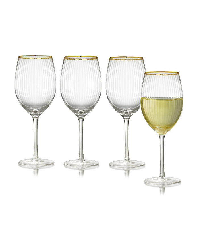 Qualia Glass Rocher All Purpose Wine Glasses Set of 4 21 Oz